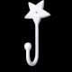 Handcrafted Black Metal Star Wall Hook Minimal Utility